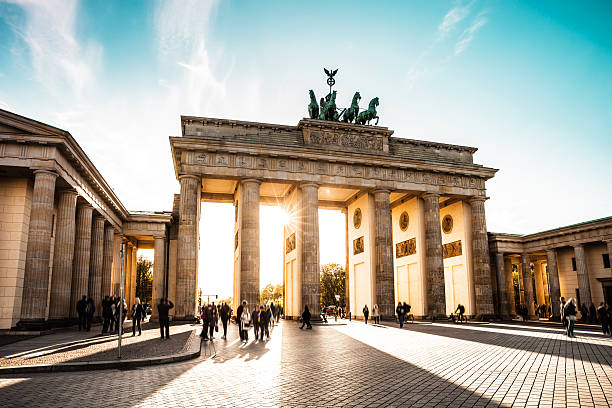 Berlin cityscape at sunset – Brandenburg Gate